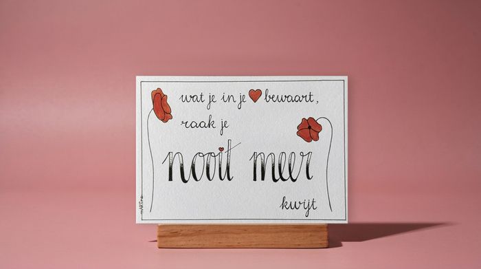 Troosten kaartje